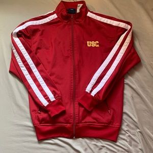USC track jacket red size medium